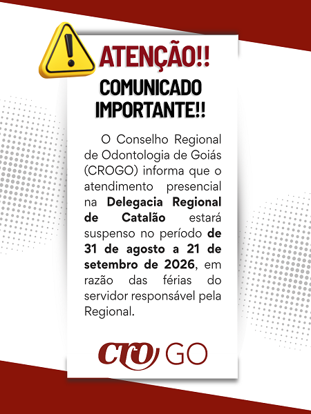 Atendimento suspenso na Delegacia de Catalão em Setembro 2026 - 450 x 600