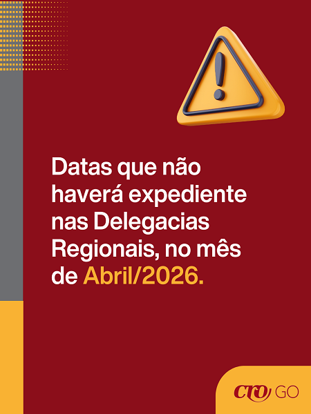 Datas delegacias fechadas em Abril 2026 - Capa para site - 450 x 600
