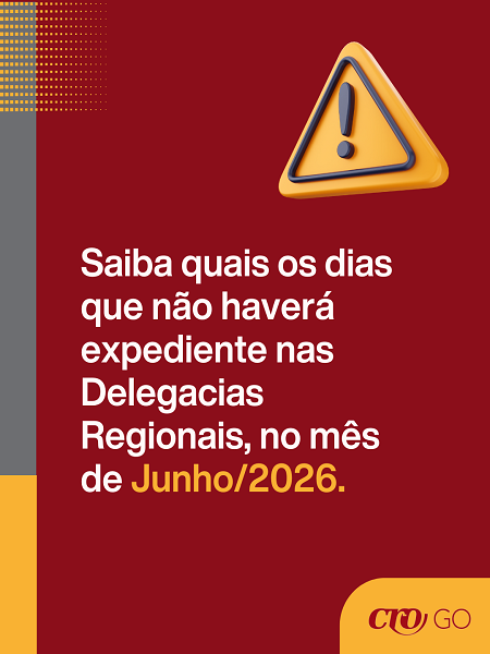 Datas sem expediente nas regionais em Junho - capa para site - 450 x 600