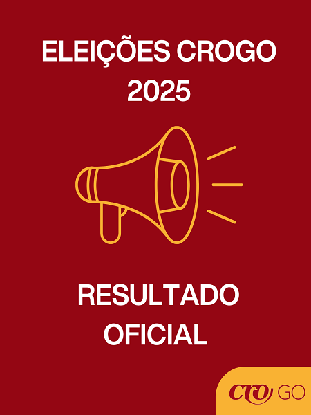 Eleições 2025 CROGO - Resultado Oficial - 450 x 600