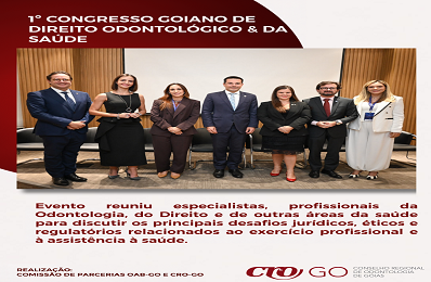 1º Congresso Goiano de Direito Odontológico  da Saúde - 398 x 260
