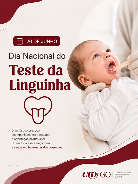 20 de Junho - Dia Nacional do Teste do Pezinho - 450 x 600