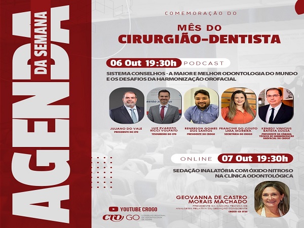 Agenda da semana dias 6 e 7.10.2022 - 600 x 450