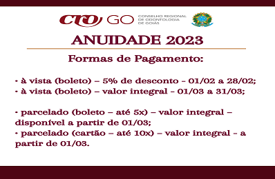 Anuidade 2023 - 5 de desconto até 28.02 - p.1 - 398 x 260