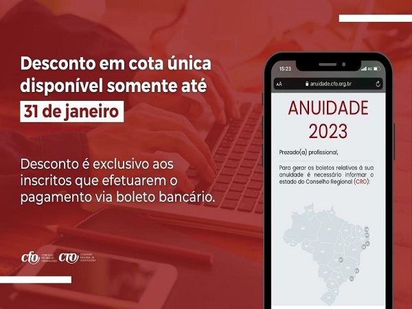 Anuidade 2023 - desconto em cota única - 600 x 450