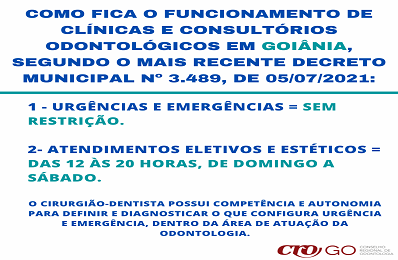 Atendimentos odontológicos baseados no Decreto nº 3.489 e 3.237 - 398 x 260