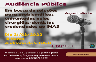 Audiência Pública IMAS - sugestão de pauta - 398 x 260