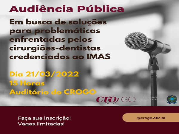 Audiência Pública sobre IMAS 2 - 600 x 450