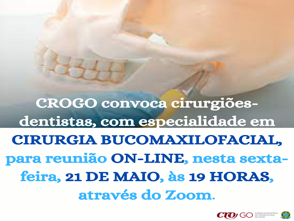 CROGO se reúne com CDs bucomaxilofaciais 21 de maio - 600 x 450