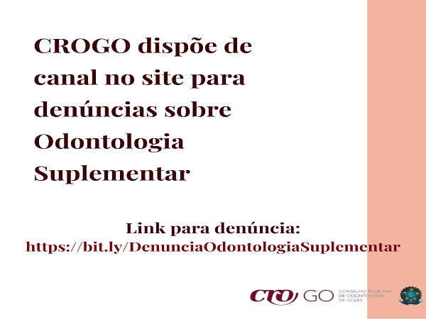 Canal para Denúncias Odontologia Suplementar - 600 x 450