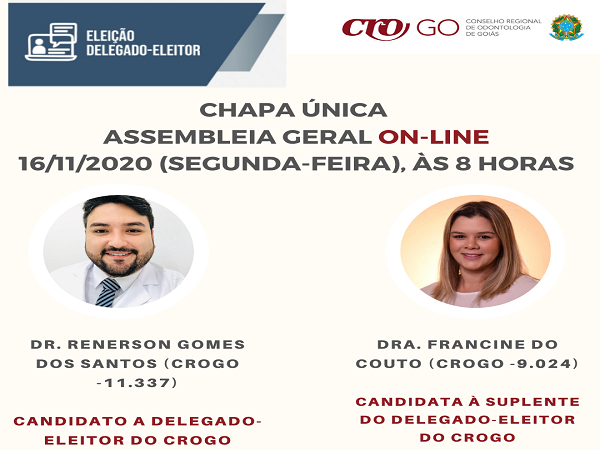 Chapa Única - eleição 16.11.2020 - 600 x 450