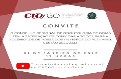Convite Posse 1º de Janeiro de 2022 - 398 x 260