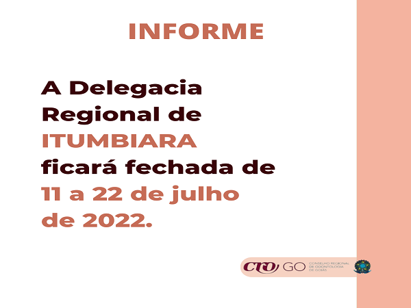 Delegacia Itumbiara fechada  de 11 a 22 de julho - 600 x 450