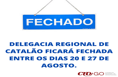Delegacia de Catalão fechada de 20 a 27 de agosto - opção 2 - 398 x 260