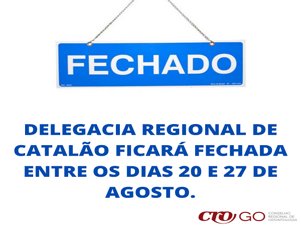 Delegacia de Catalão fechada de 20 a 27 de agosto - opção 2 - 600 x 450