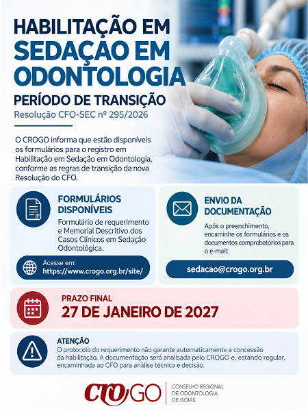 Documentos para Habilitação Sedação em Odontologia - 450 x 600