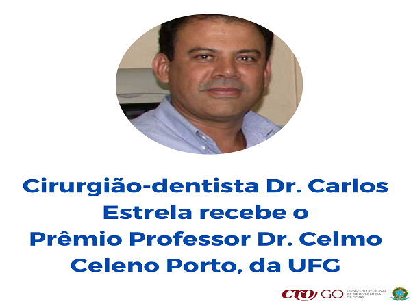 Dr. Carlos Estrela recebe prêmio da UFG - 600 x 450