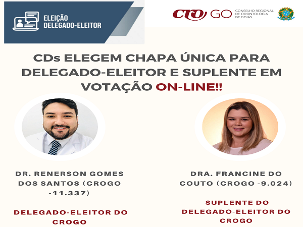 Eleita Chapa Única para delegado-eleitor e suplente - 600 x 450