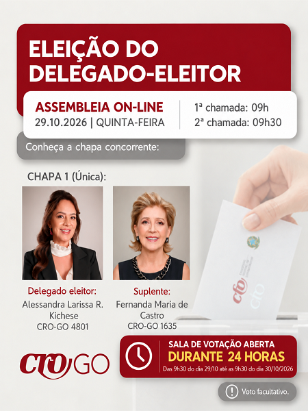 Eleição do Delegado-Eleitor e seu Suplente - 450 x 600