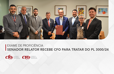 Exame Proficiência - Senador recebe CFO - 398 x 260