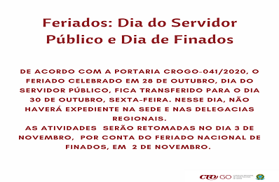 Feriado 28 de outubro - Dia do Servidor Público Nº 2 - 398 x 260
