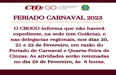Feriado Carnaval Fevereiro 2023 - 398 x 260