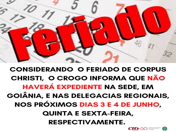 Feriado Corpus Christi - junho2021 - 600 x 450