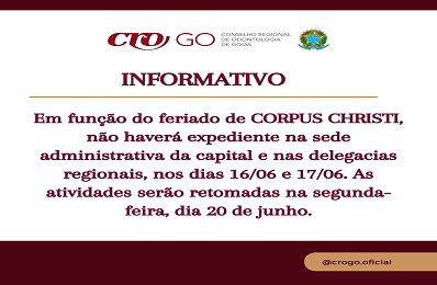 Feriado Corpus Christi 16 e 17 de junho2022 - 398 x 260