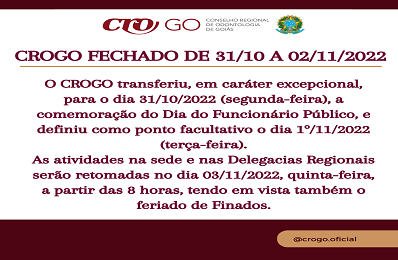 Feriados dias 31.10 a 02.11 - 398 x 260
