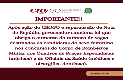 Governador sanciona lei que amplia participação das mulheres no Corpo de Bombeiros - 398 x 260