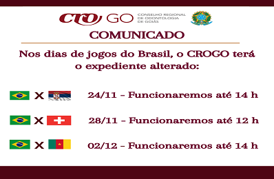 Informe horário especial Jogos do Brasil na Copa  - 398 x 260