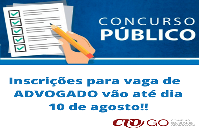 Inscrições vão até dia 10 de agosto - 398 x 260