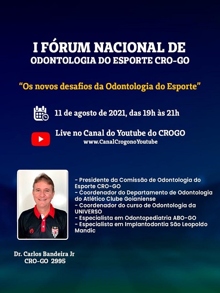 Live Odontologia no Esporte - participante 1