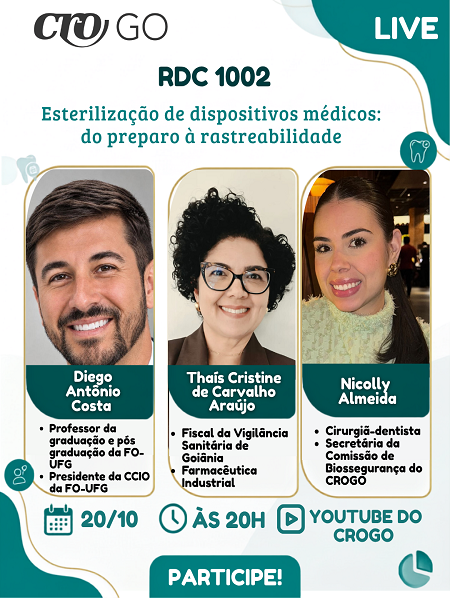 Live RDC 1002 - Esterilização de dispositivos médicos do preparo à rastreabilidade - 20.10.2026 - 450 x 600
