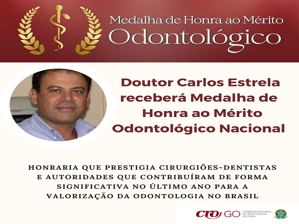Medalha para Dr. Carlos Estrela - 600 x 450