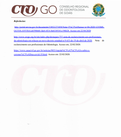 Nota de Recomendação Comissão Saúde Bucal 4