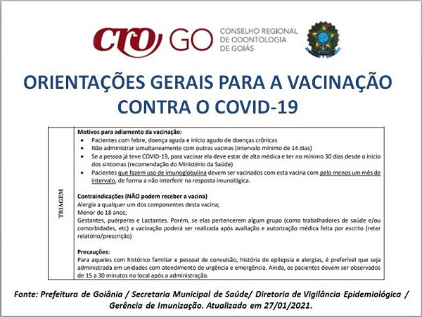 Orientações gerais para a vacinação - 600 x 450