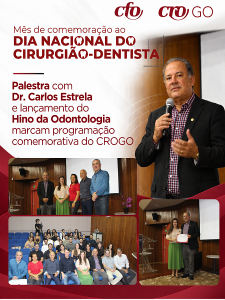 Palestra Dr. Carlos Estrela e lançamento Hino da Odontologia - 450 x 600