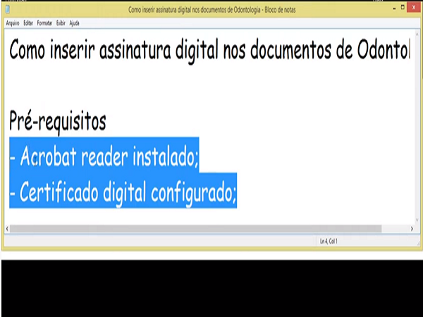 Print vídeo tutorial Assinatura Digital - 600 x 450