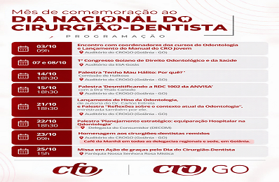 Programação Mês do Cirurgião-Dentista 2026 - 398 x 260