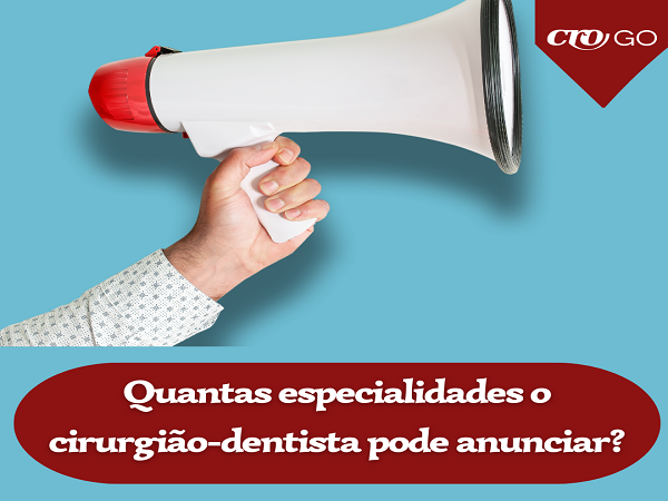 Quantas especialidades o CD pode anunciar - 600 x 450