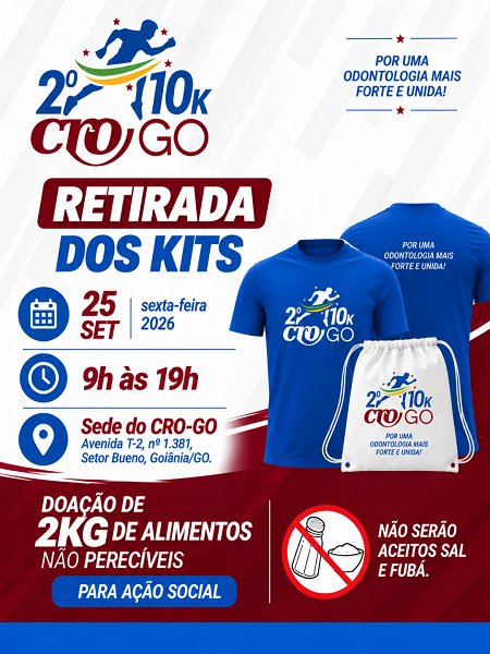 Retirada dos Kits - 2ª Corrida do CROGO - 450 x 600