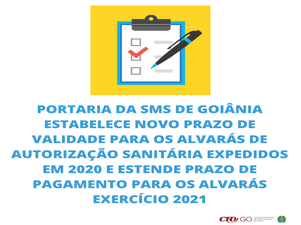 SMS de Goiânia prorroga prazo para Alvará Sanitário - 600 x 450