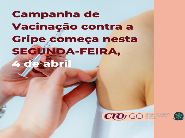 Vacinação contra gripe começa dia 4 de abril 2022 - 600 x 450