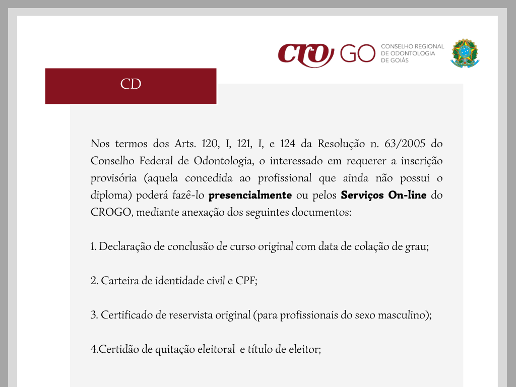 INSCRIÇãO PROVISÓRIA 1