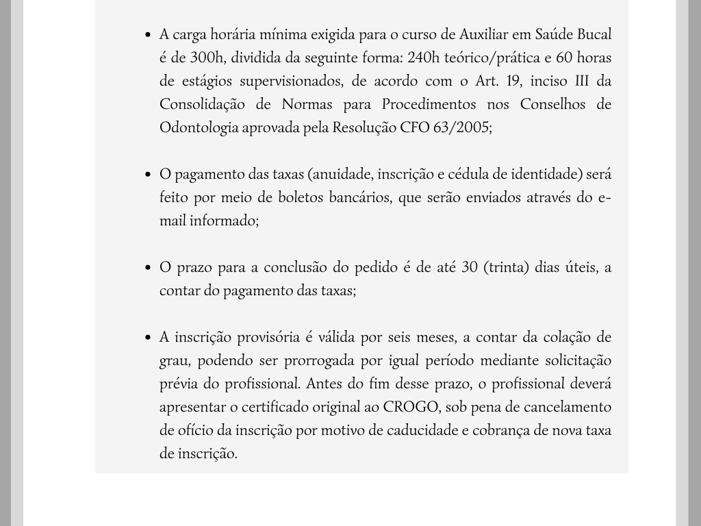 Inscrição Provisória 5
