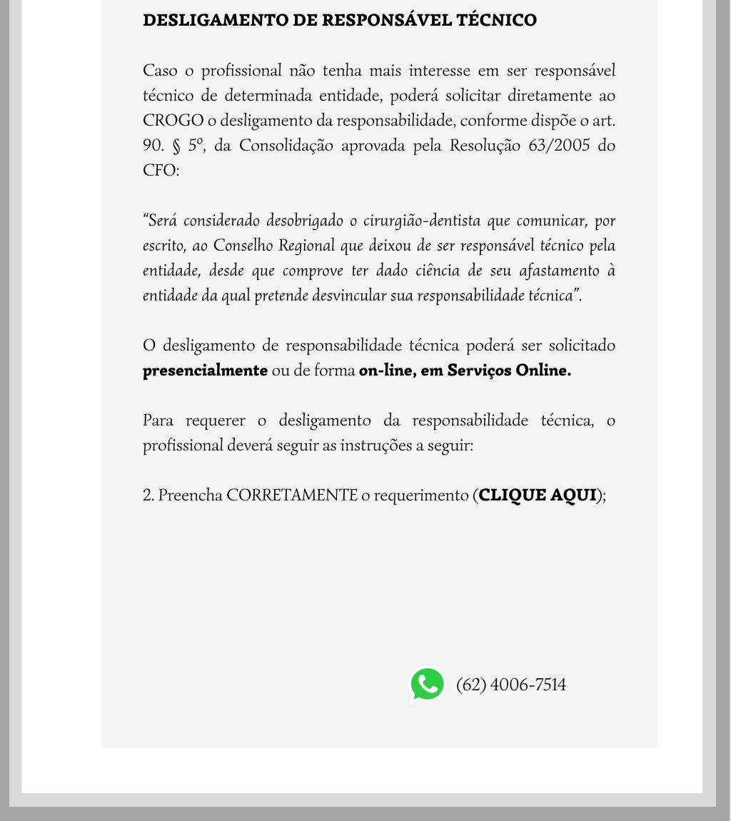Alteração de Responsabilidade Técnica - p. 2.1