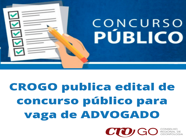 CROGO anuncia concurso público para advogado - 600 x 450