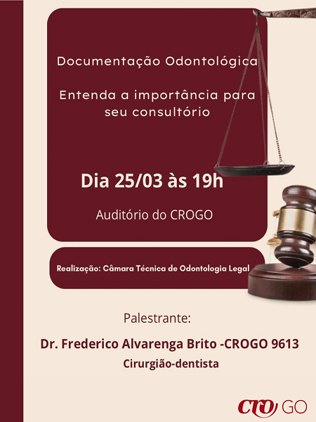 Palestra Documentação Odontológica - Entenda a importância - 450 x 600